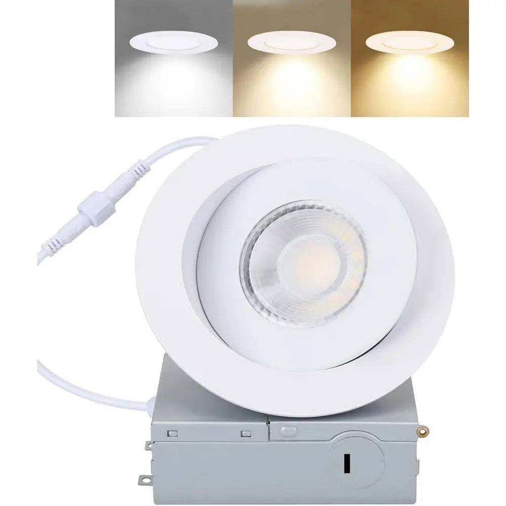 Luminaire encastré LED 4'' pivotant 9W avec sélection de température
