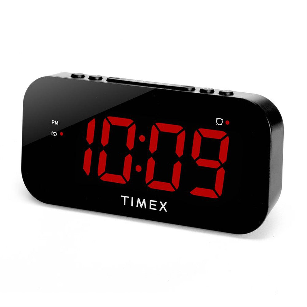 Réveil-matin Timex avec grand écran et port de charge USB