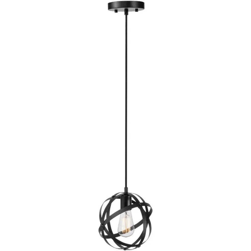 Luminaire à suspension industrielle vintage en bronze foncé avec cordon en tissu