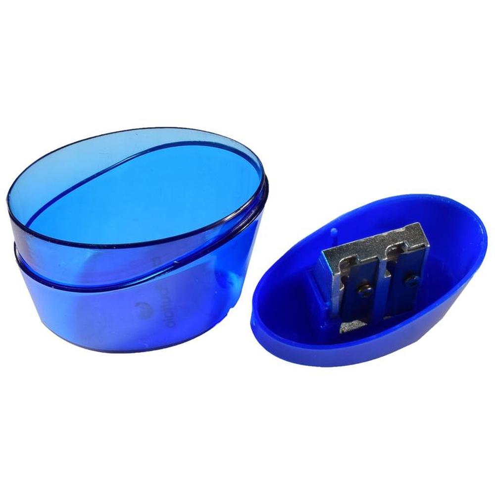 Buffalo Dual Metal Pencil Sharpener with Shavings Reservoir