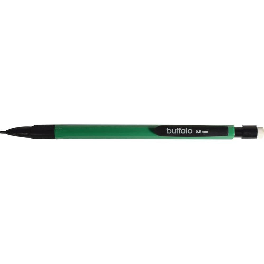 Buffalo Mechanical Pencils 0.5mm - Pack of 3 with Refills