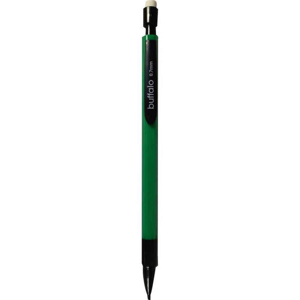 Buffalo Mechanical Pencils 0.7mm - Pack of 3 with Refills