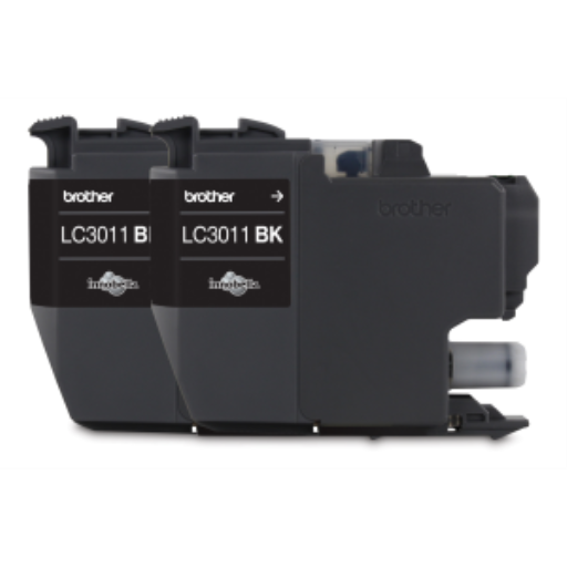Pack de 2 cartouches d'encre noire Brother Genuine LC30112PKS, capacité standard
