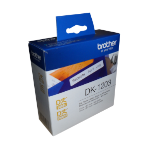 Brother DK-1203 Étiquette papier pour dossier (300 étiquettes) 0,66" x 3,4" (17 mm x 87,1 mm)