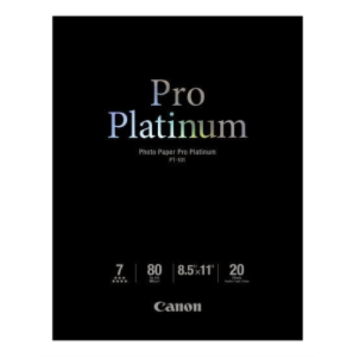 PT-101 8.5" x 11" Photo Paper Pro Platinum (20 sheets/pack)