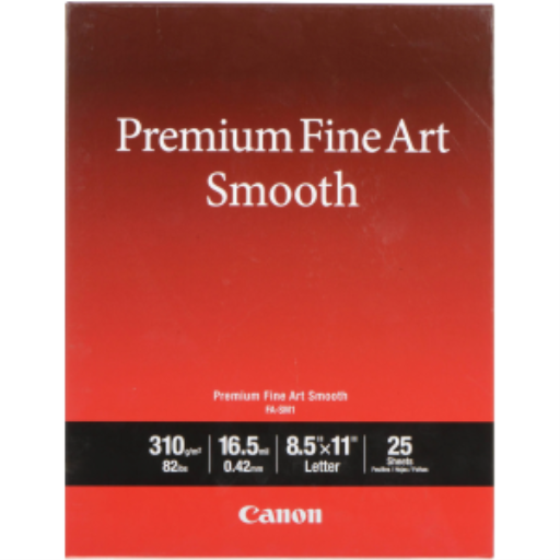 FA-SM1 Premium Fine Art Smooth, Letter (25 sheets/pack)