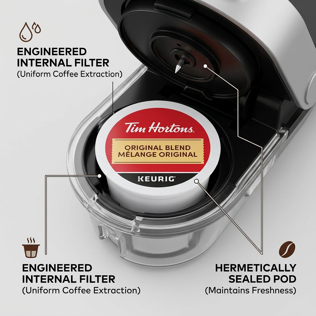 COFFEE-K CUP TIM HORTONS ORIGINAL BLEND MEDIUM ROAST-349469 24/BX