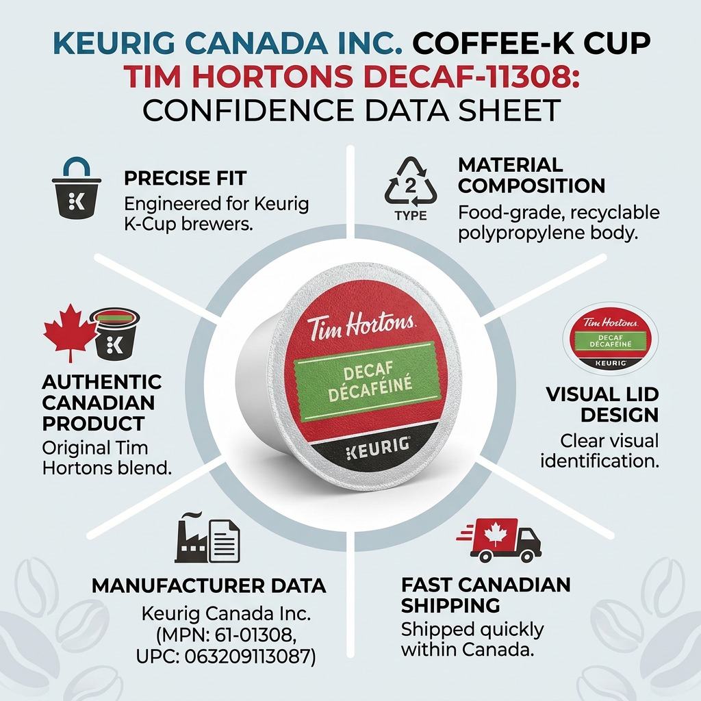 COFFEE-K CUP TIM HORTONS DECAF-11308 24/BX