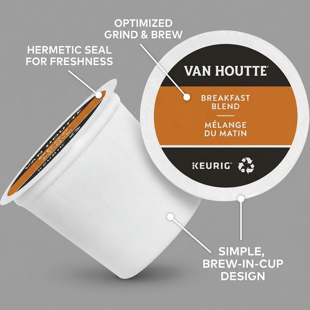 COFFEE-K CUP VAN HOUTTE BREAKFAST BLEND (19717) 24/BX