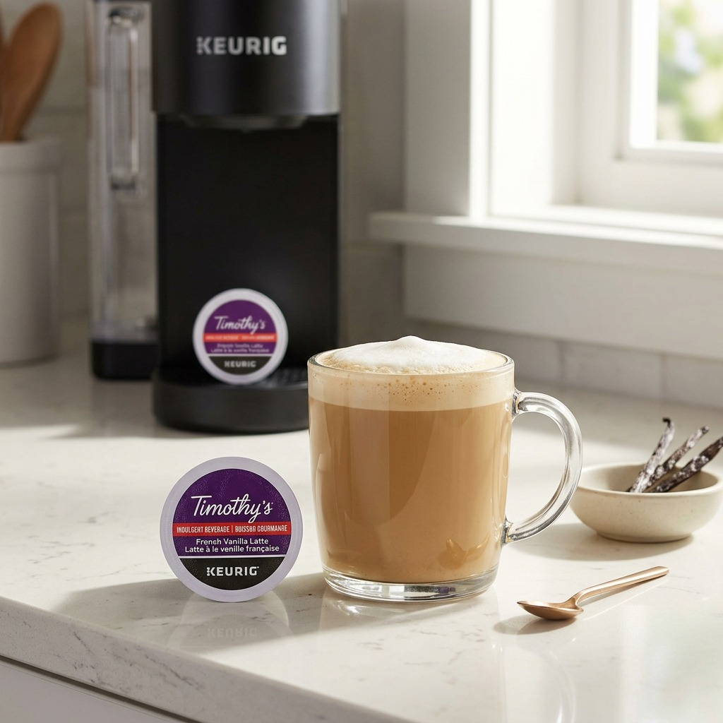 COFFEE-K CUP TIMOTHY'S FRENCH VANILLA LATTE (06717) 24/BX