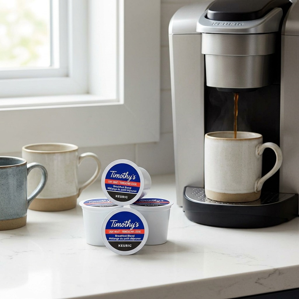 COFFEE-K CUP TIMOTHY'S BREAKFAST BLEND LIGHT ROAST-06771 24/BX