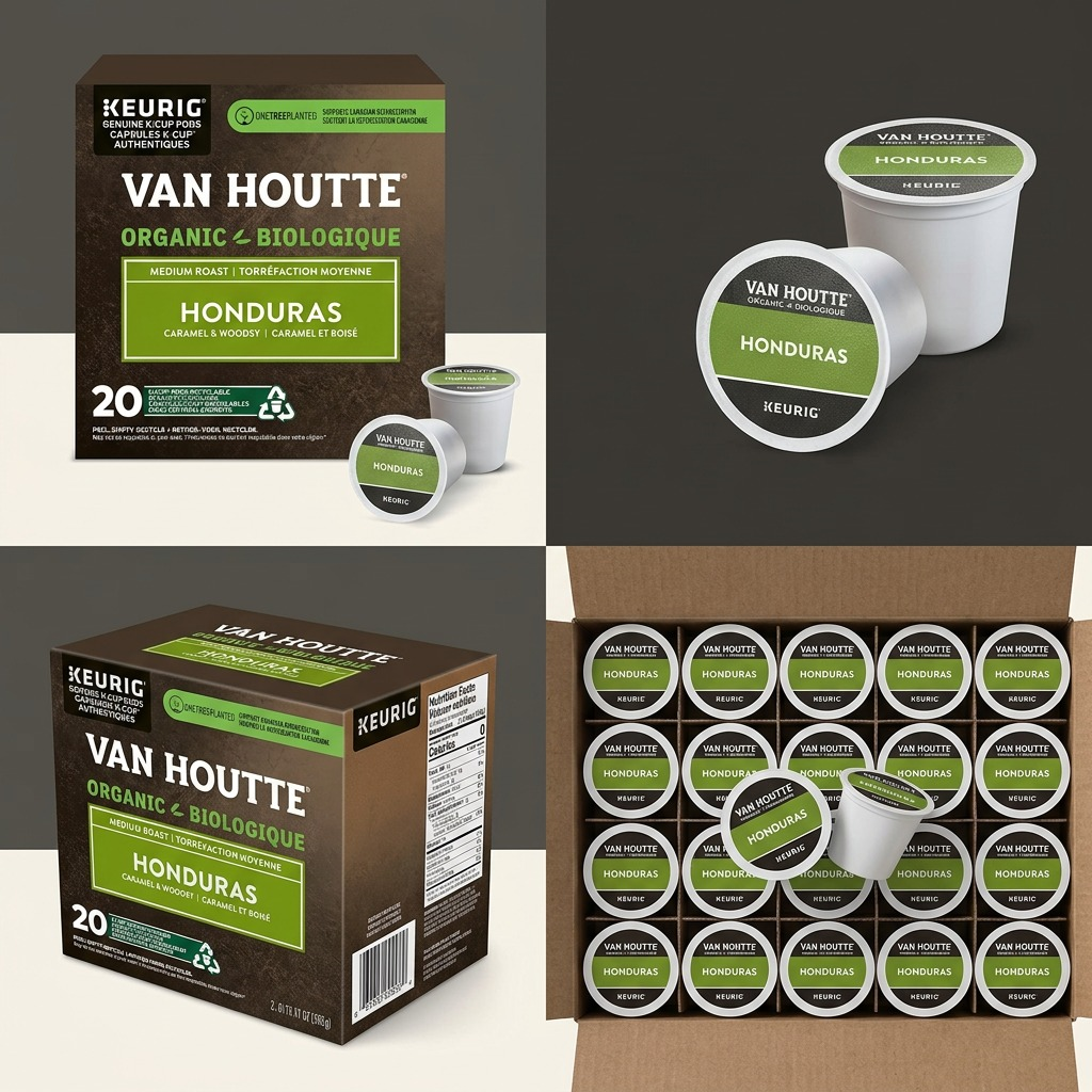 COFFEE-K CUP VAN HOUTTE HONDURAS EXTRA BOLD MEDIUM ROAST 20/BX