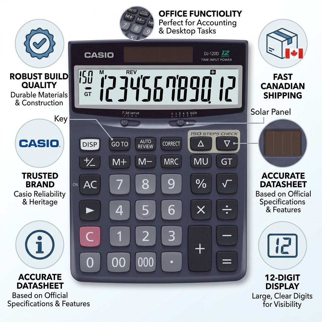 Casio DJ-120D Desk Calculator