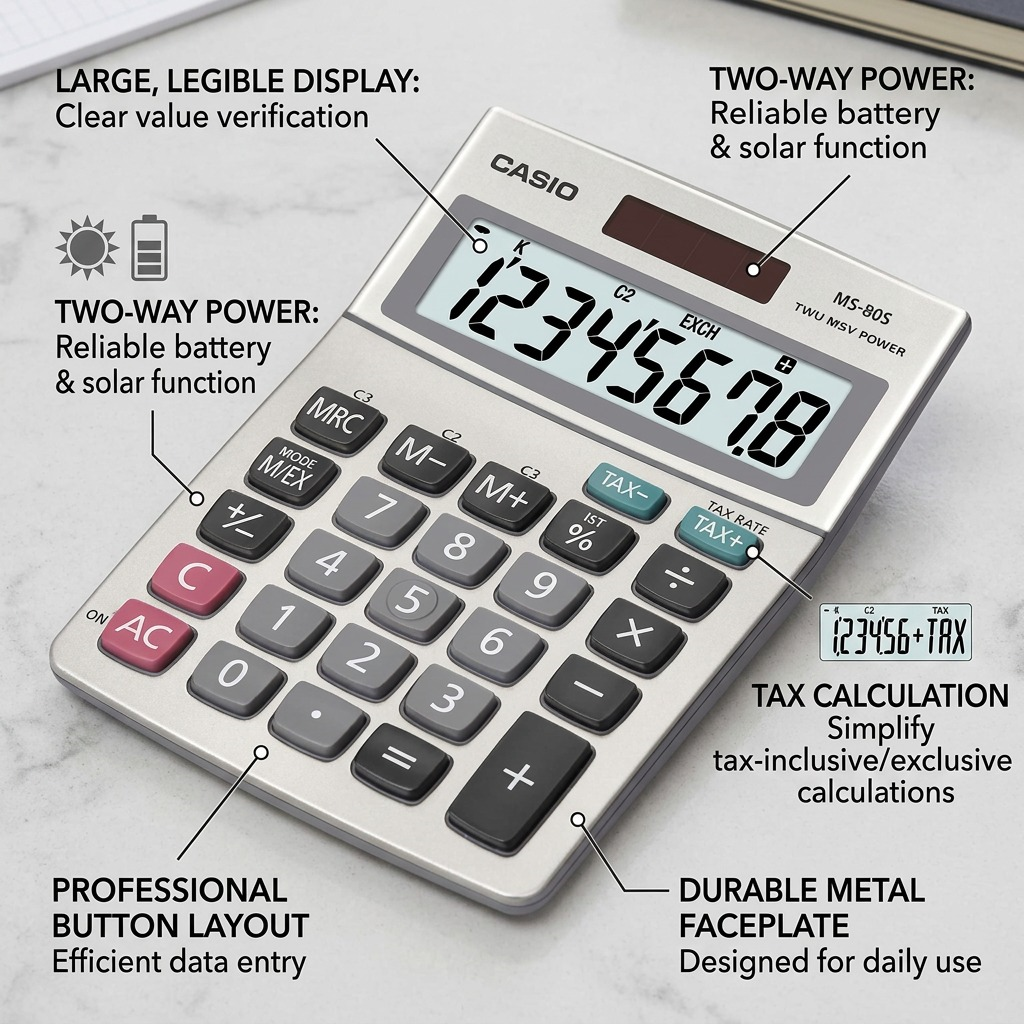 Casio MS-80S Desk Calculator