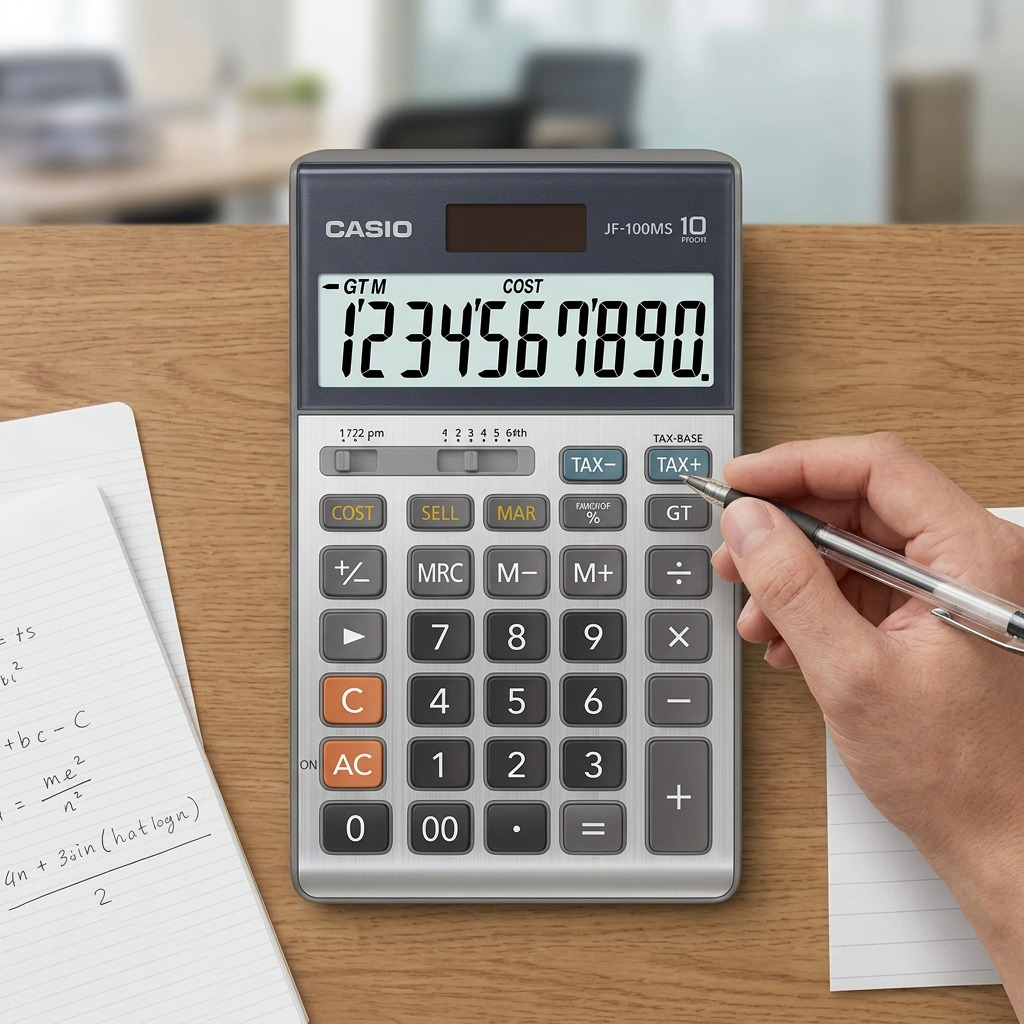 Casio JF-100MS/BM Desk Calculator