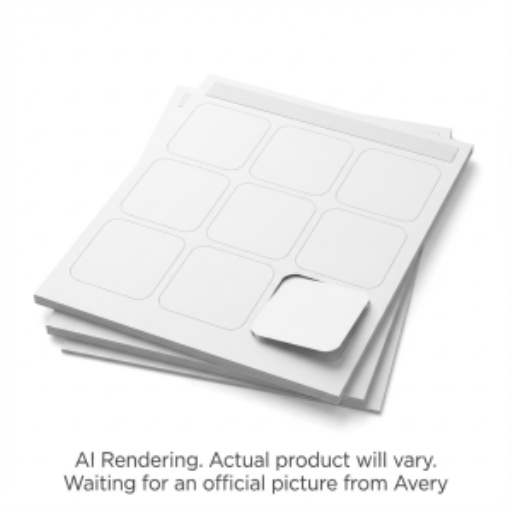 Avery Laser/Inkjet Square Business Cards with Rounded Corners, Matte White, 2½ x 2½", 20 sheets/envelope, 180 cards/envelope