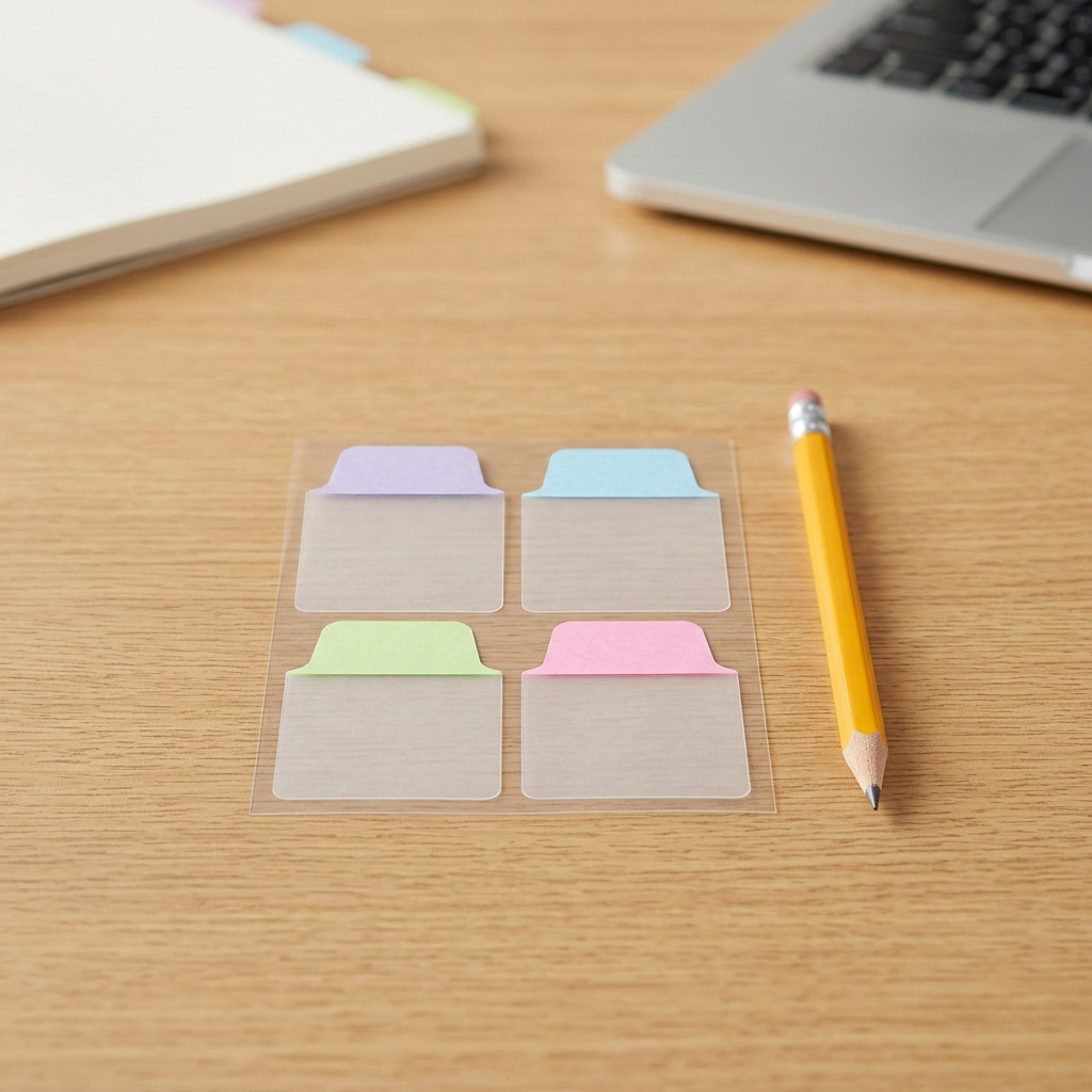 Avery Mini Tabs 1 x 1.5, Pastel Colours, Lavender, Light Blue, Light Green, Pink, 80 pack