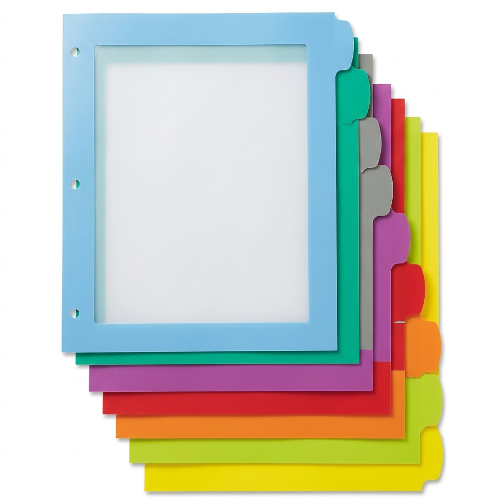 Avery Print or Write Big Tab UltraLast Dividers, 8 Tab Multi-Colour, 1 Set