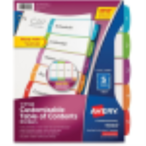 Avery Ready Index Arched Tabs Laser/Inkjet Contemporary, 1-5