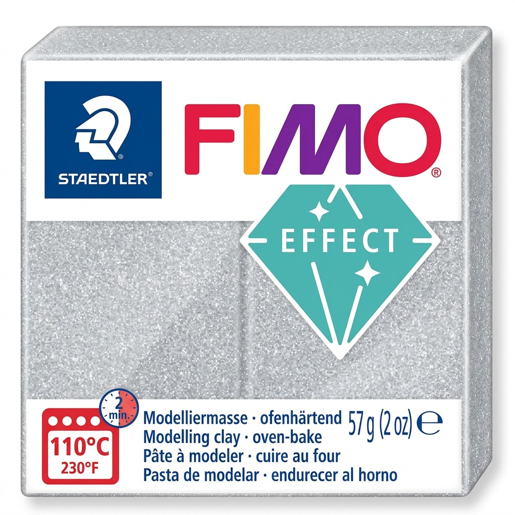 Staedtler Modelling Clay Fimo Effect Silver Metallic 57g (2 oz)