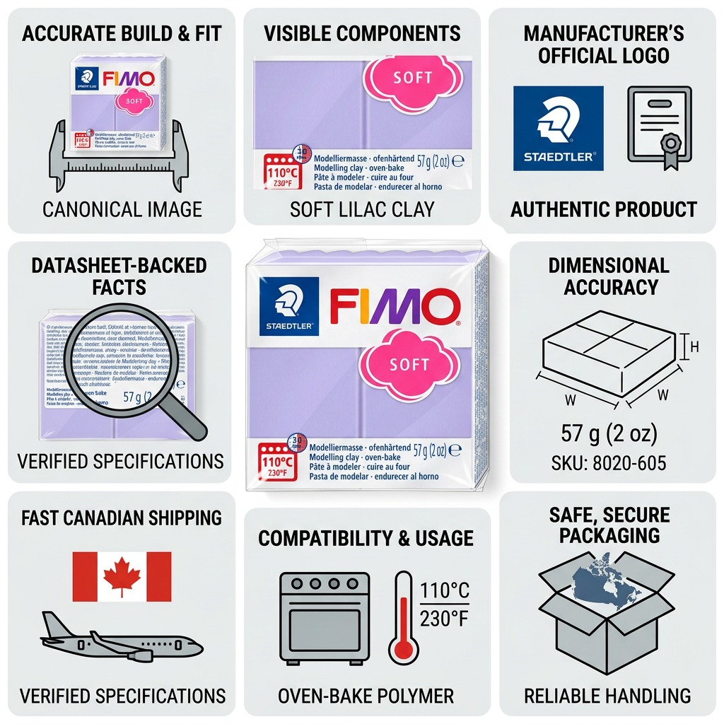 Staedtler Modelling Clay Fimo Soft Lilac 57g (2 oz)