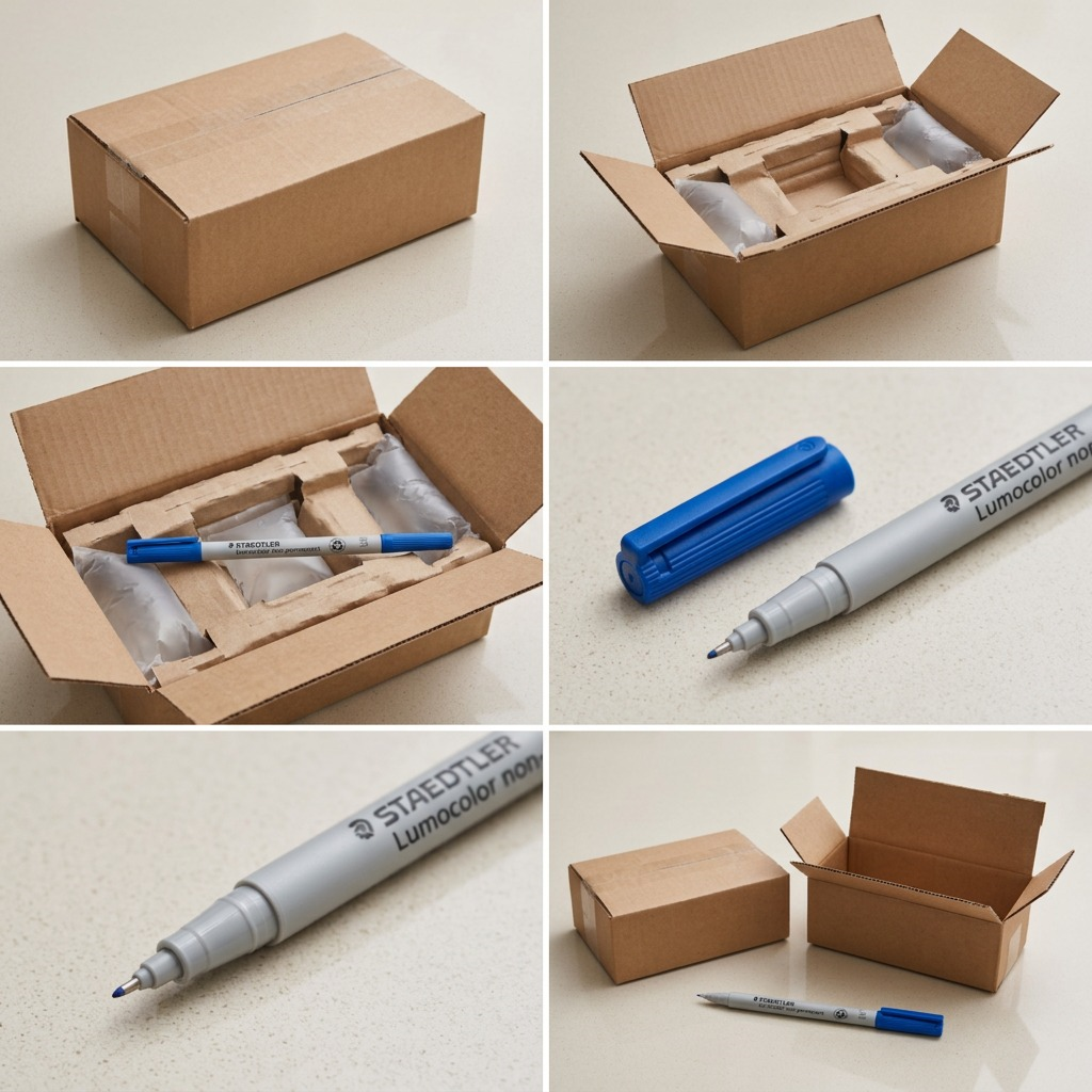 Staedtler Lumocolor Extra Fine Permanent Blue Marker