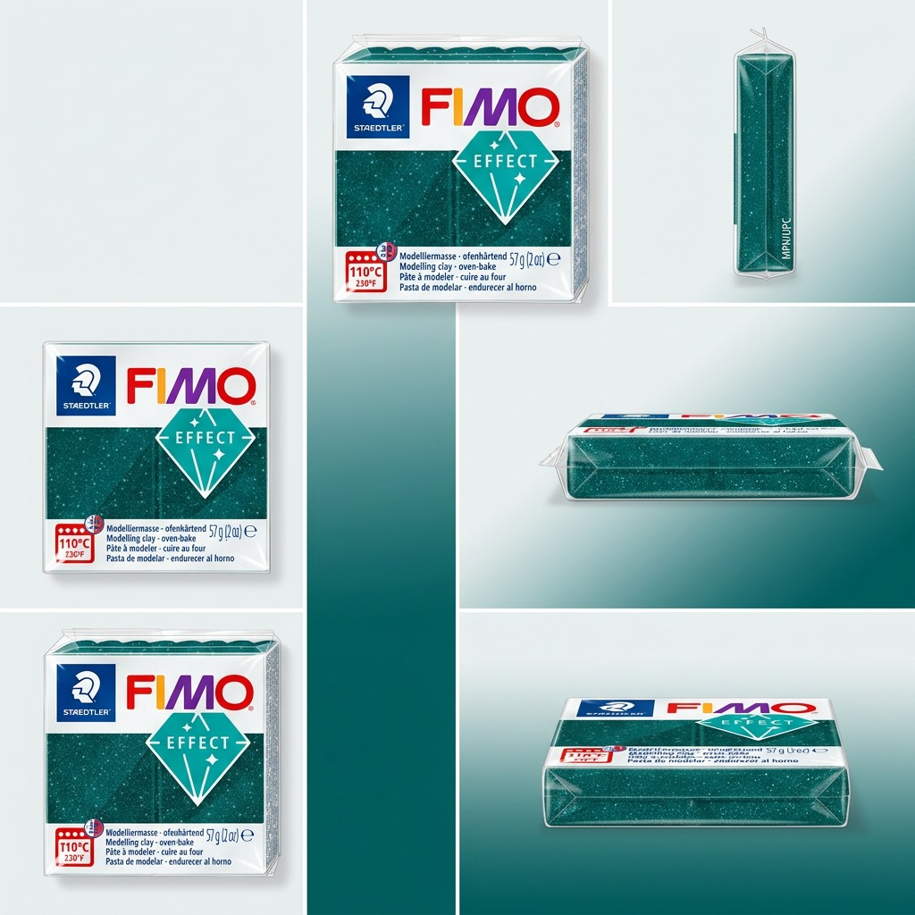 Staedtler Modelling Clay Fimo Effect Galaxy Green 57g (2 oz)