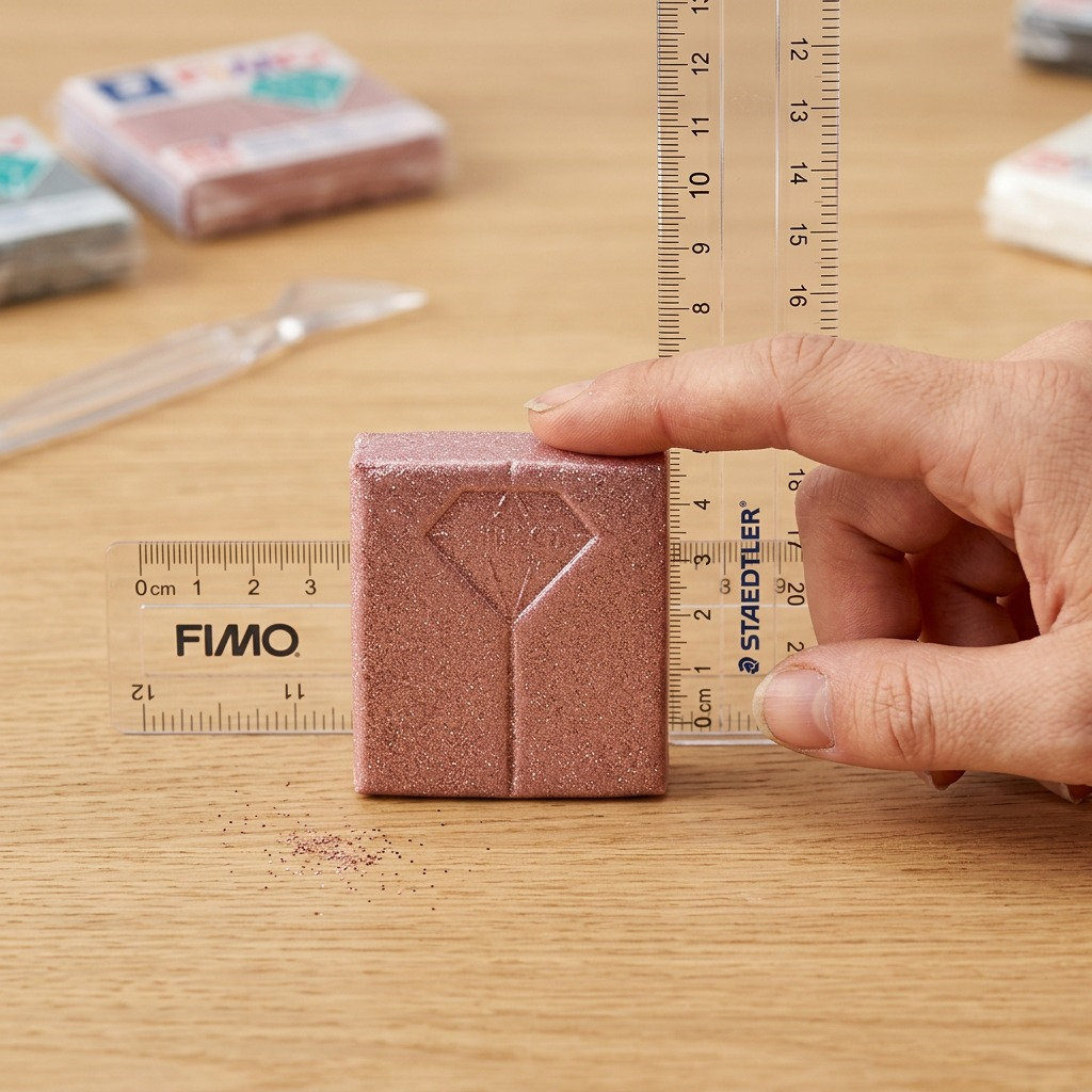 Staedtler Modelling Clay Fimo Effect Rosé Gold Glitter 57g (2 oz)