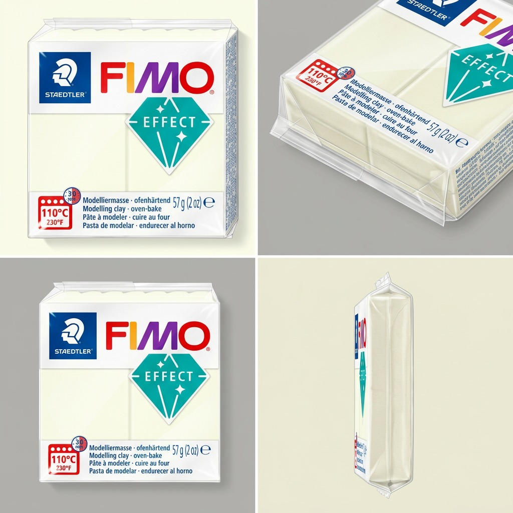 Staedtler Modelling Clay Fimo Effect Noctilucent (Glow in the Dark) 57g (2 oz)