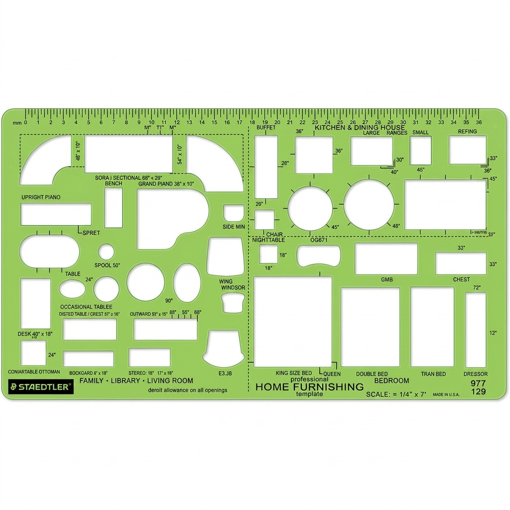 Staedtler Template Home Furnishing