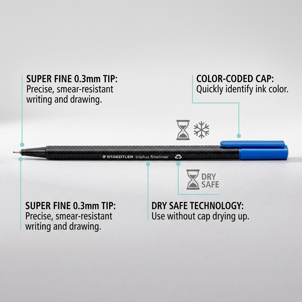 Staedtler Fineliner Triplus 0.3mm Cyan