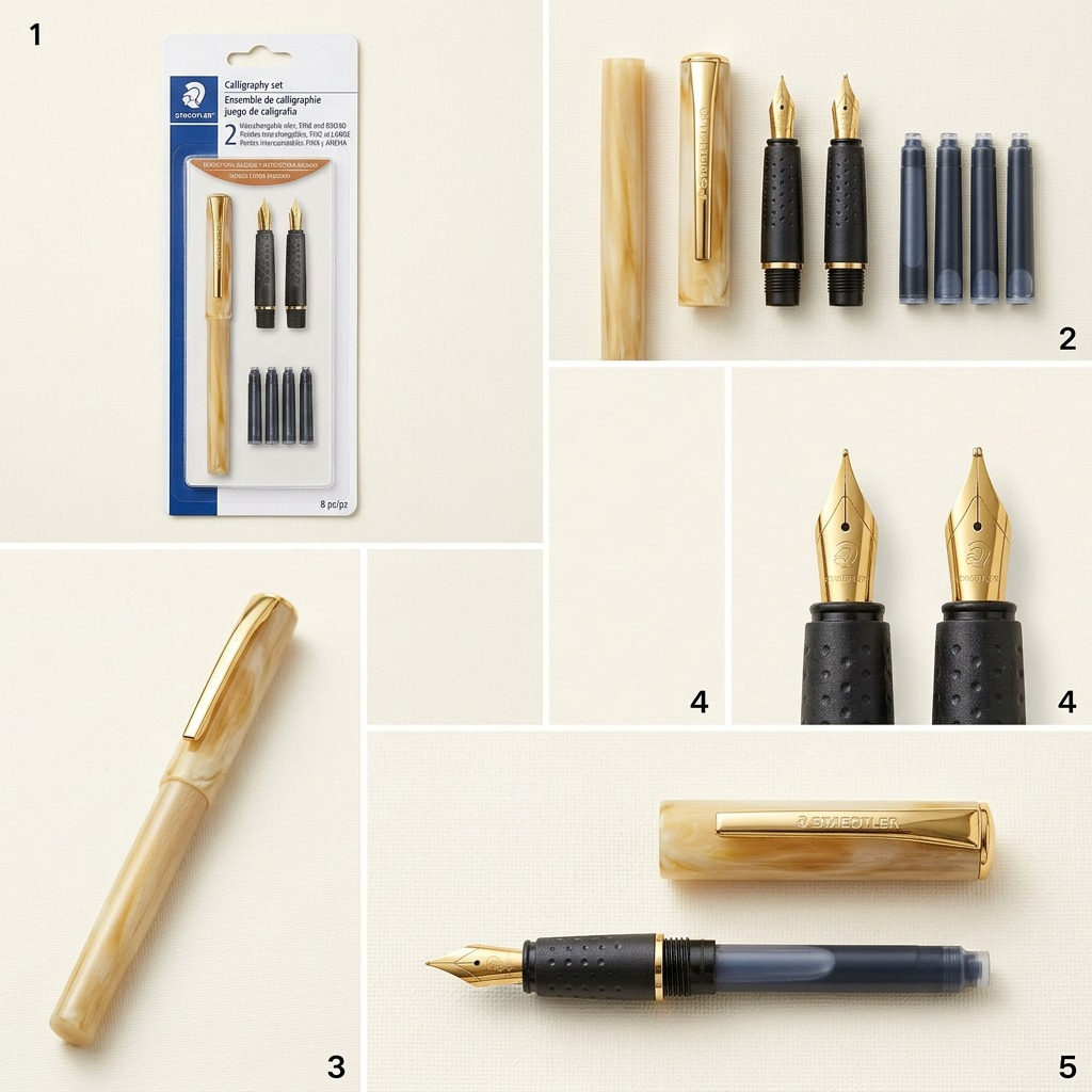 Staedtler Calligraphy Set 2 Nibs Black