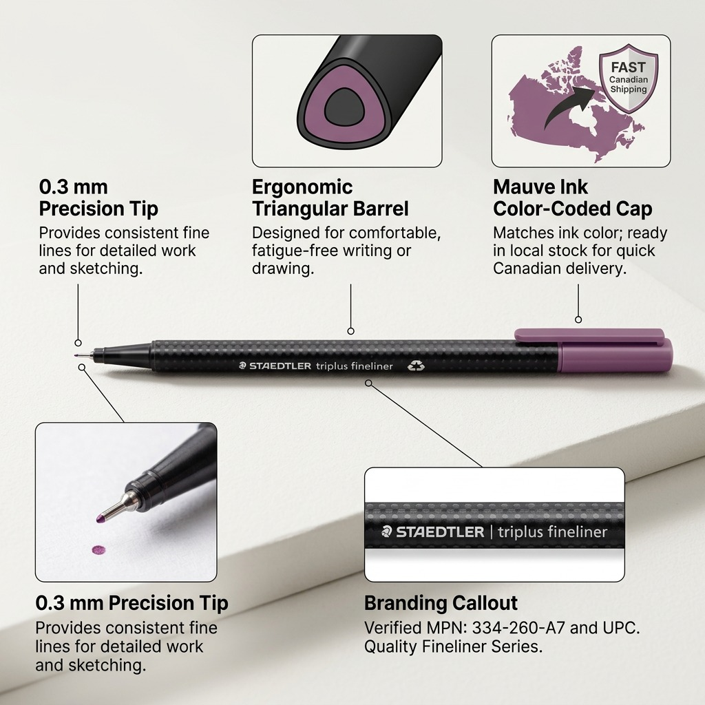 Staedtler Fineliner Triplus 0.3mm Mauve