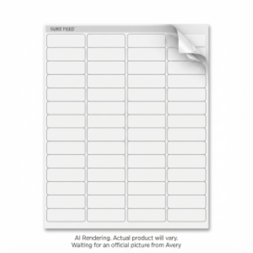 Étiquettes Avery blanches Easy Peel, 1 3/4" x 2/3", permanentes, 25 feuilles