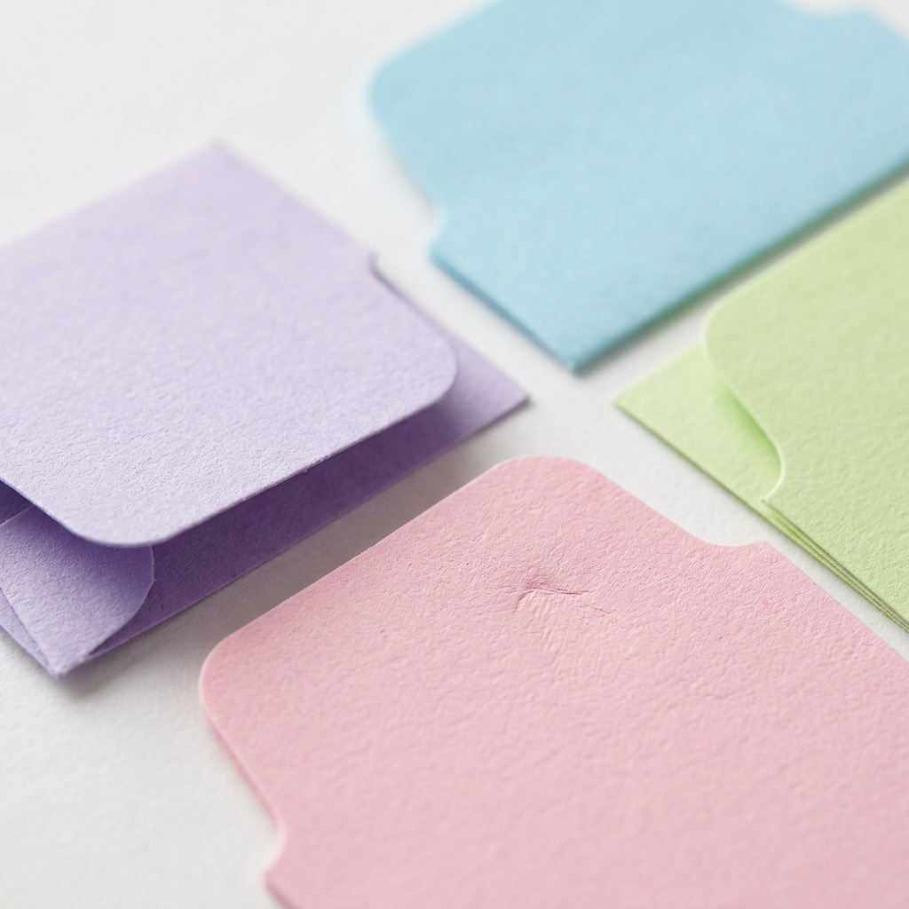 Avery Mini Tabs 1 x 1.5, Pastel Colours, Lavender, Light Blue, Light Green, Pink, 80 pack