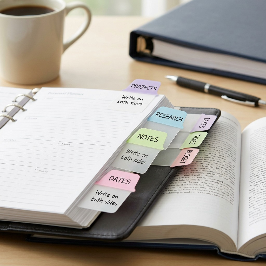 Avery Mini Tabs 1 x 1.5, Pastel Colours, Lavender, Light Blue, Light Green, Pink, 80 pack