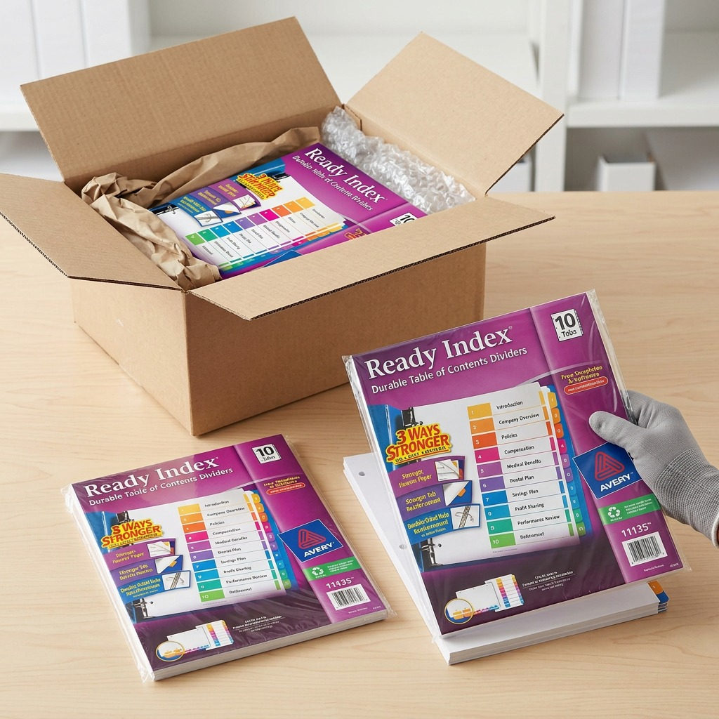 Avery Ready Index Table of Contents Dividers, 10 Tab, 1 Set