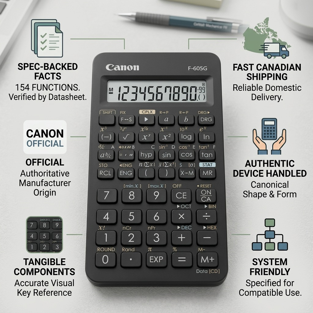 Canon F-605G – Black 154 Functions 10+2 digits