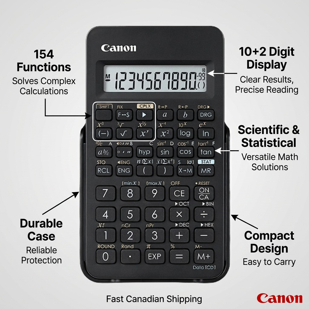 Canon F-605G – Black 154 Functions 10+2 digits