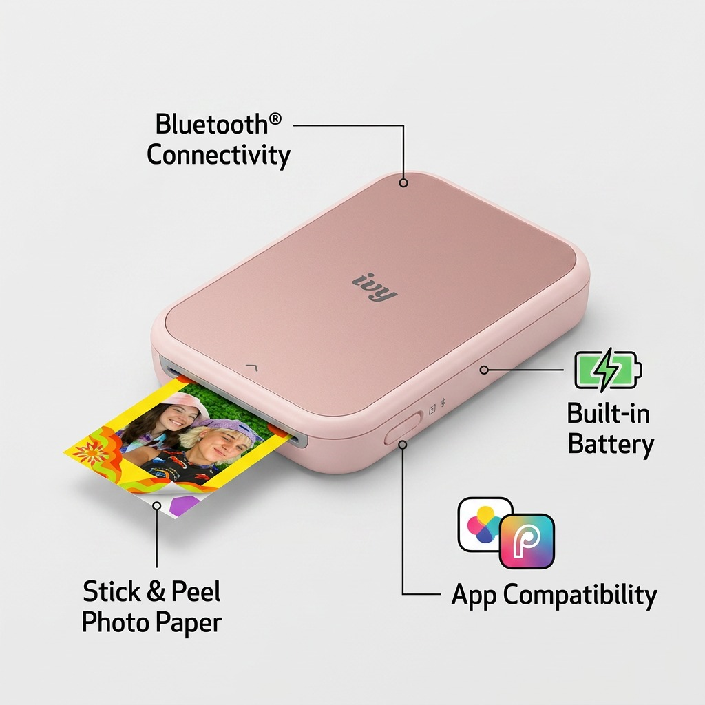 Canon IVY 2 Mini Photo Printer – Blush Pink
