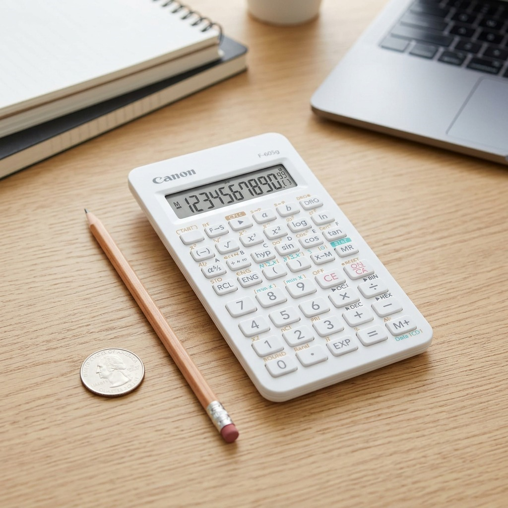 Canon Scientific Calculators F-605g, – 10+2 Digits Di