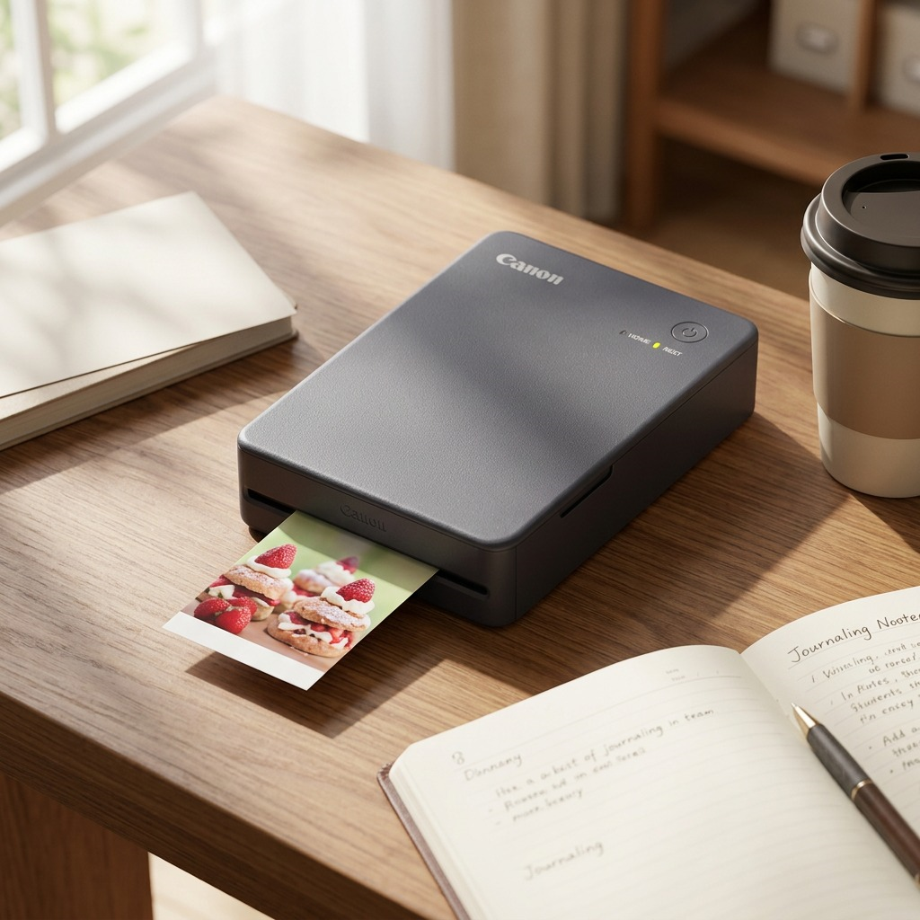 Canon SELPHY QX20 – Compact Photo Printer (Dark Gray)