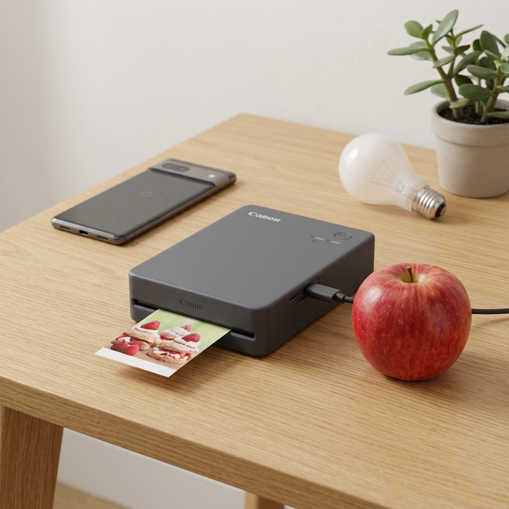 Canon SELPHY QX20 – Compact Photo Printer (Dark Gray)