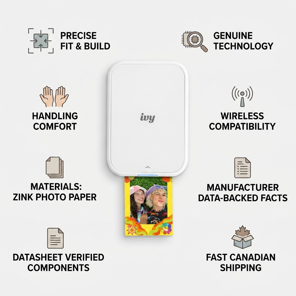 Canon IVY 2 Mini Photo Printer – Pure White