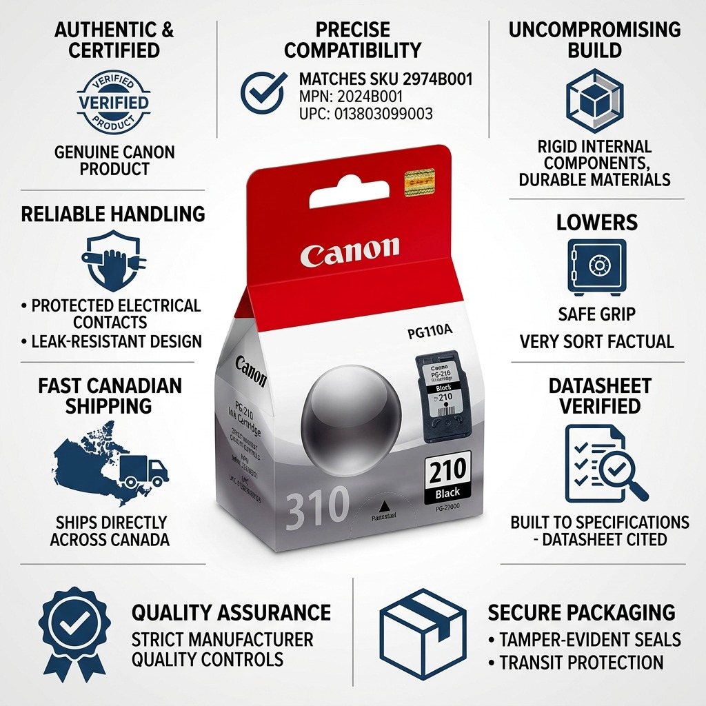 Canon PG-210 – Black Ink Cartridge