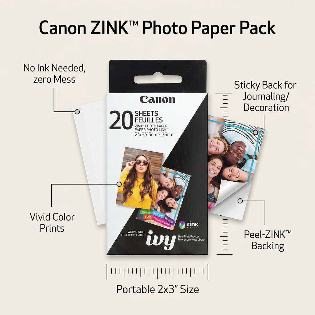Canon Zink™ Photo Paper Pack (20 – Sheets)