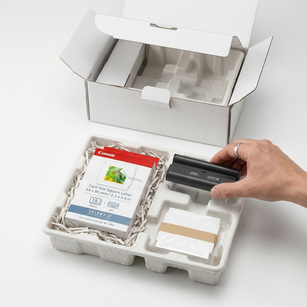 Canon Colour Ink & Paper Set KC-18IS – (Card Size) Square Label