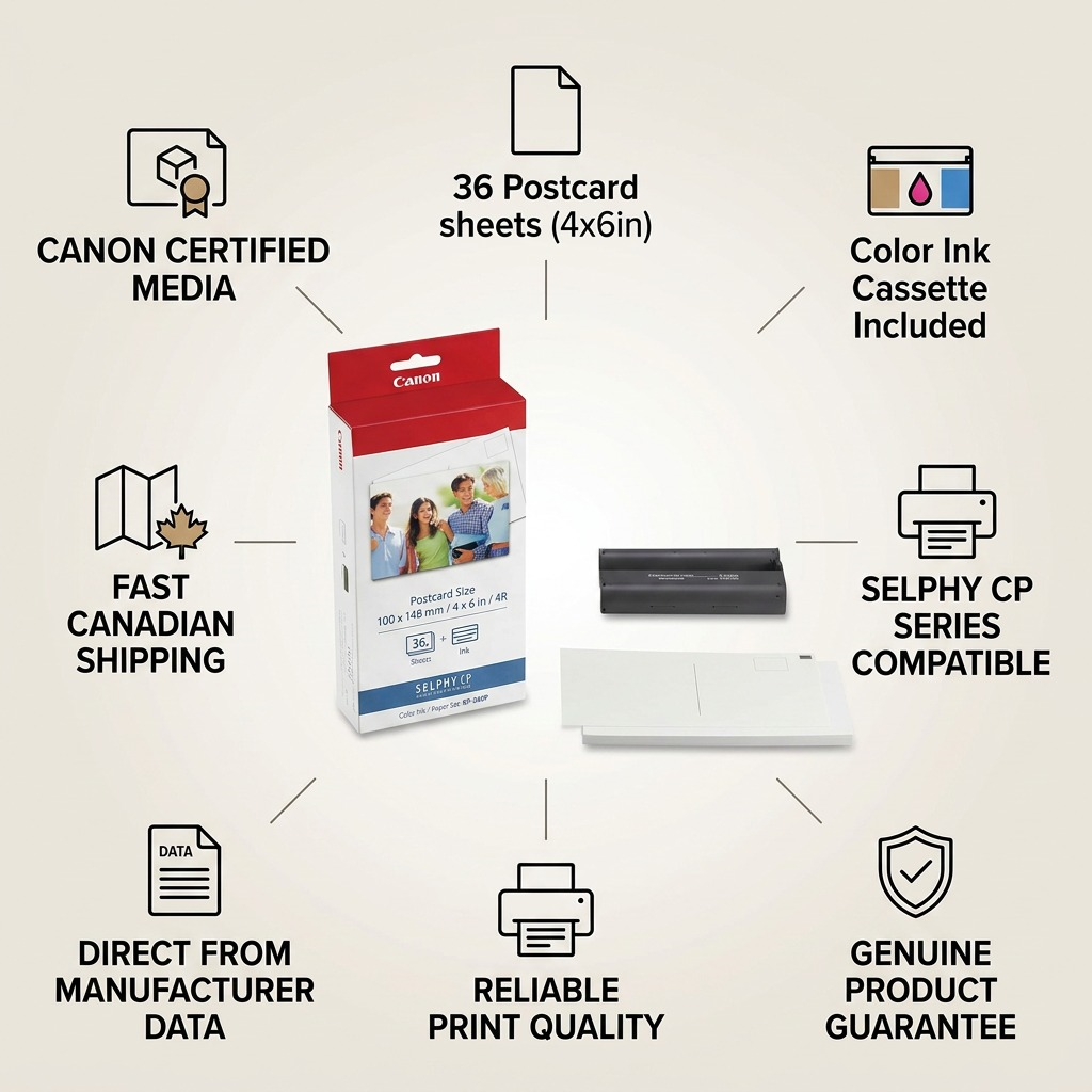 Canon Ink & Paper Set KP-36IP – (4x6)