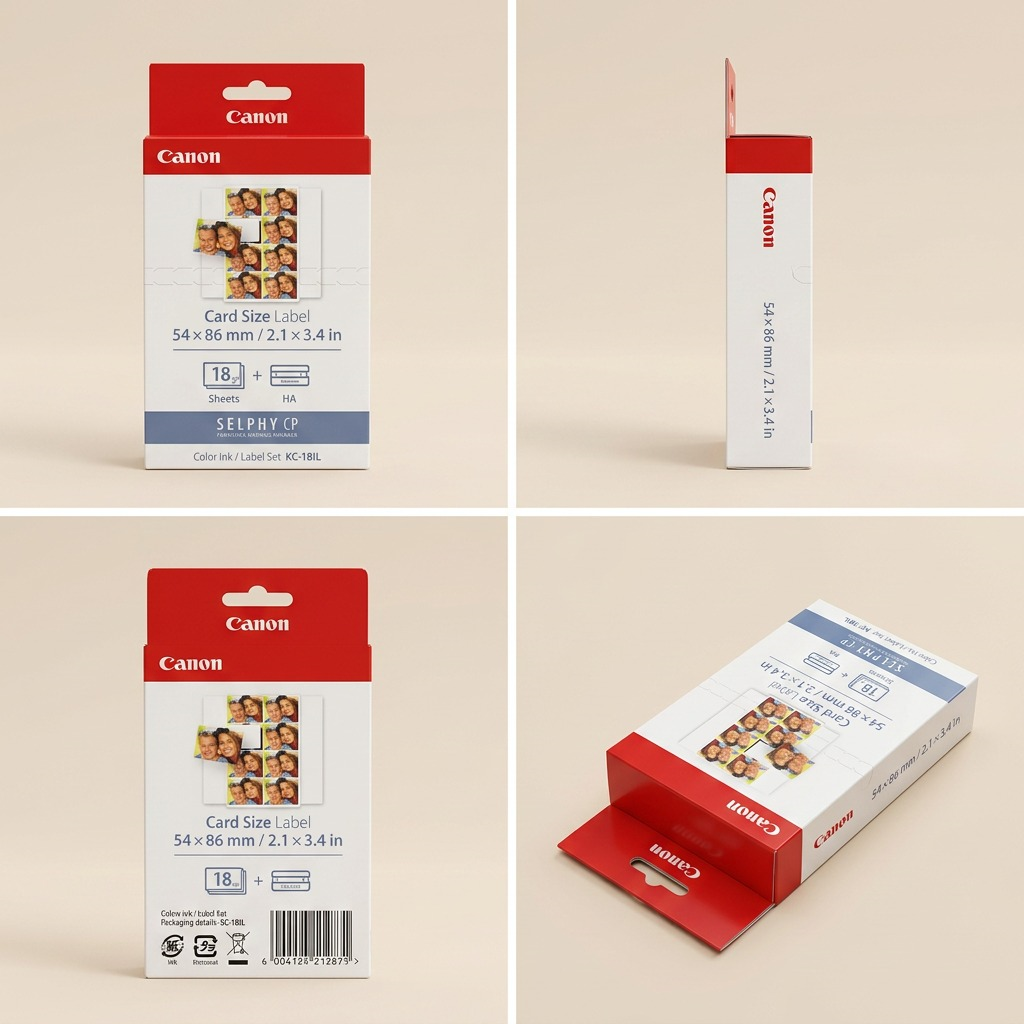 Canon Ink & Label Set KC-18IL – (Card Size)