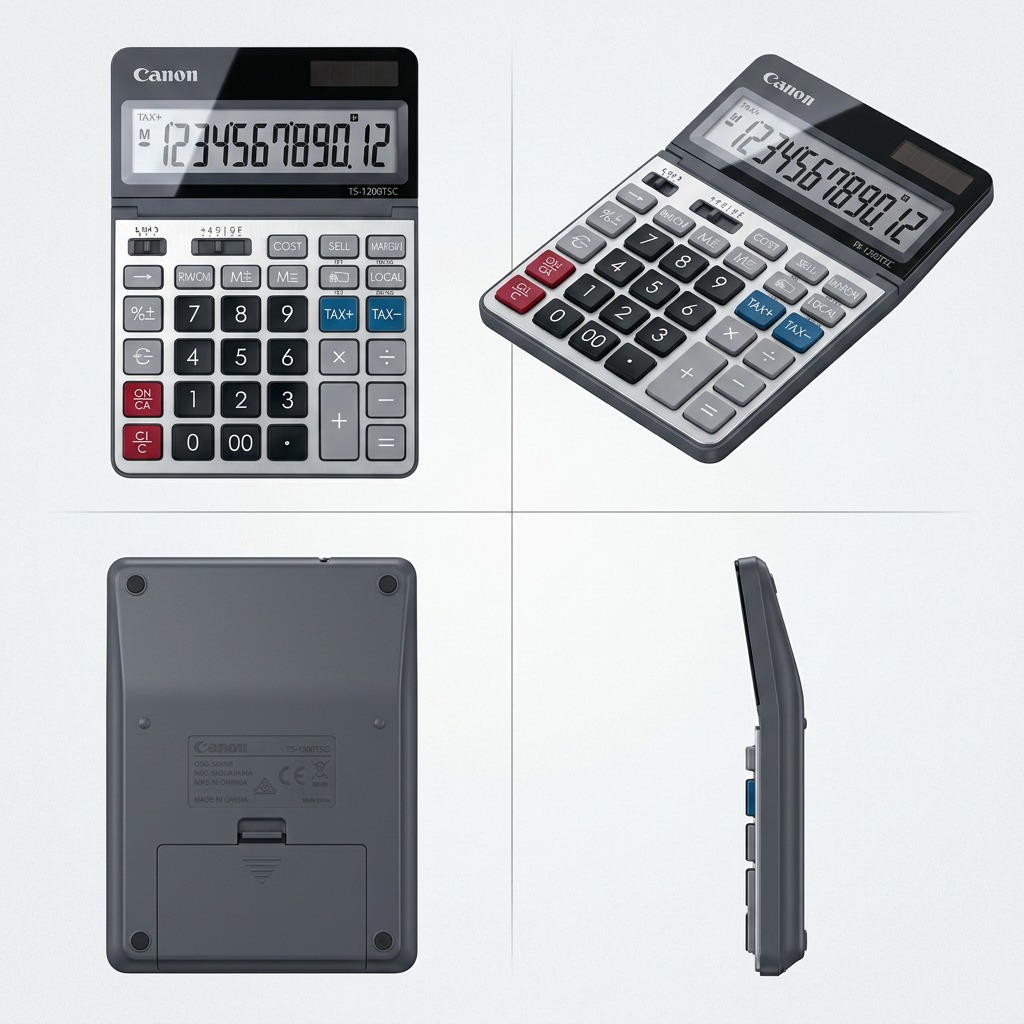 Canon TS-1200TSC – Silver/Black 12-Digit Display
